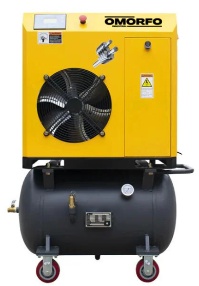 7.5 HP 230V/460V 3 Phase 115 PSI Tank Mounted Rotary Screw Compressor