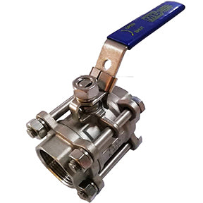 S3P1K-75 | 3/4" FPT 316SS 3PC Ball Valve w/Locking Handle 1000 PSI CWP 150 WSP