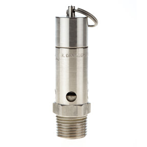 SRH375-SS-150 |1/2" ASME SS Hard Seat Safety Valve 150 psi 300 SCFM