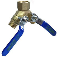 MTW-7510 | 1" FPT x 3/4" MPT 3-Way Brass Ball Valve 600 PSI CWP 150 WSP