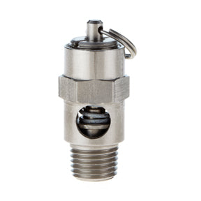 SRV25-VSS-40 |1/4" ASME SS Safety Valve Viton Seat 40 psi 43 SCFM