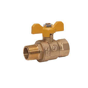 MBB-50TH | 1/2" MPT x FPT Brass Ball Valve w/T-Handle 600 PSI CWP 150 WSP
