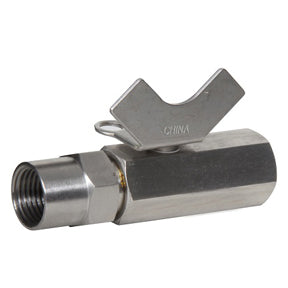 MSFF-38 | 3/8" FPT 316SS Ball Valve w/Locking Handle 1000 PSI CWP 150 WSP