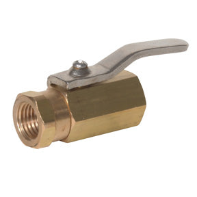 FMFP-25 | 1/4" FPT Mini Brass Ball Valve w/Lever Handle 600 PSI CWP 150 WSP