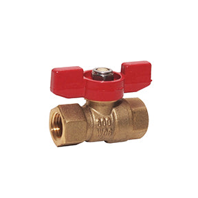 MFTH-18 | 1/8" FPT Mini Brass Ball Valve w/T-Handle 600 PSI CWP 150 WSP