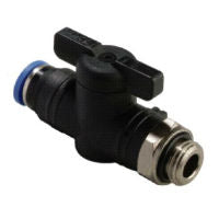 GBC 20-08-G01 | 8MM TUBE X 1/8" BSPP THREAD - BALL VALVE STRAIGHT