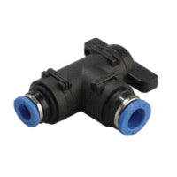 BLG 60 1/2-3/8 | 1/2" TUBE X 3/8" TUBE - BALL VALVE ELBOW REDUCER