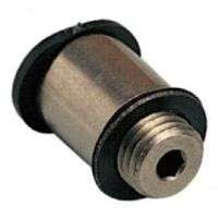POC 1/4-U10C | 1/4" TUBE X 10-32UNF THREAD - COMPACT ROUND MALE STRAIGHT