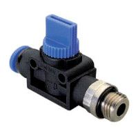 GHVFS 10-G03 | 10MM TUBE X 3/8" BSPP THREAD - METER OUT - HAND VALVE STRAIGHT