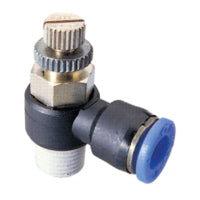 GNSE 0603-O EPNI | 6MM TUBE X 3/8" BSPT THREAD - METER OUT - SPEED CONTROLLER ELBOW