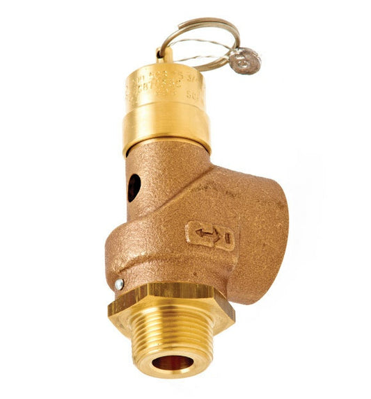 SCB5075-175 | 1/2" x 3/4" ASME Soft Seat Safety Valve 175 psi 675 SCFM