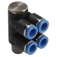 GPA 0403(2) EPNI | 4MM TUBE X 3/8" BSPT THREAD - DOUBLE BRANCH A