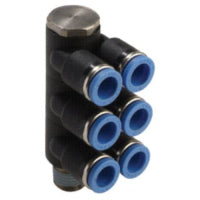 GPA 0402(3) EPNI | 4MM TUBE X 1/4" BSPT THREAD - TRIPLE BRANCH A