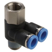 PAF 5/16-N02U EPNI | 5/16" TUBE X 1/4" NPT THREAD - DUAL FEMALE BANJO