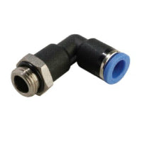 GPLLP 08G01 EPNI | 8MM TUBE X 1/8" BSPP THREAD - EXTENDED MALE ELBOW PLASTIC