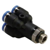 GPXT 06G02 EPNI | 6MM TUBE X 1/4" BSPP THREAD - MALE DOUBLE Y