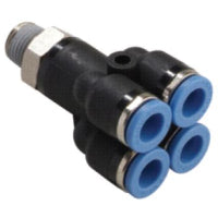 GPXT 0402 EPNI | 4MM TUBE X 1/4" BSPT THREAD - MALE DOUBLE Y